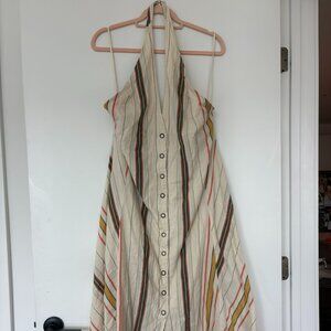 Free People Striped Halter Maxi Dress – Size Large